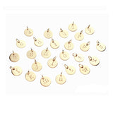 Hand Stamped Lowercase Typewriter Letter Charm, 14K Gold Filled, Made in USA