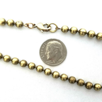 Vintage Brass Ball Chain - 24 Inches