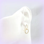 Hammered Gold Earrings | Gold Earrings | 14K Gold Filled Earrings | Hammered Gold Circle Earrings | Gold Washer Earrings | Gold Ring Earring