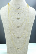 Gold Chain | 14K Gold Filled | Cable Necklace | Plain Gold Chain | Gold Necklace | Long Gold Chain | Long Gold Necklace |A La Carte