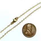 14K Gold Filled Cable Chain Bracelet, Lobster Claw Clasp, Gold Charm Bracelet, Artisan Made in USA