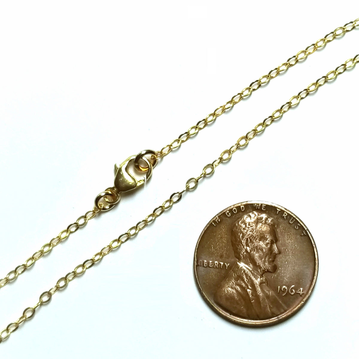 14K Gold Filled Cable Chain Bracelet, Lobster Claw Clasp, Gold Charm Bracelet, Artisan Made in USA