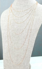 14K Rose Gold Filled Cable Chain | Necklace, Pendant Chain