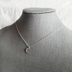 Rugged Sterling Silver Letter Charm Necklace, Mixed Font, Custom Made Sterling Silver Charm, Hand Stamped, Artisan Made by Eriadesigns