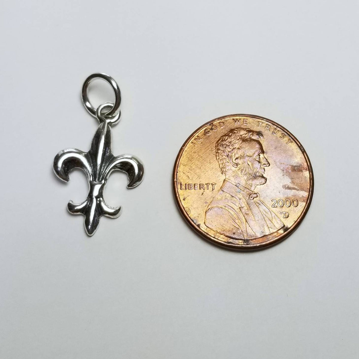 925 Sterling Silver Fleur De Lis Charm for Bracelet or Necklace, Gift Boxed