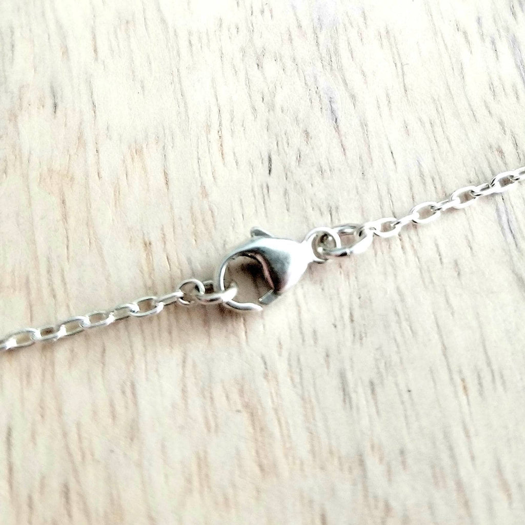 Lotus Necklace Sterling Silver Necklace .925 Flower Charm Jewelry Gift for Yoga Instructor Birthday Gift for Wife, Girlfriend E. Ria Designs