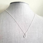 Lotus Necklace Sterling Silver Necklace .925 Flower Charm Jewelry Gift for Yoga Instructor Birthday Gift for Wife, Girlfriend E. Ria Designs