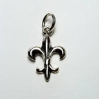 925 Sterling Silver Fleur De Lis Charm for Bracelet or Necklace, Gift Boxed