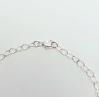 Sterling Silver Charm Bracelet, Delicate Oval Links, Lobster Clasp, Add Personalized Charms, Handcrafted Jewelry by E. Ria Designs
