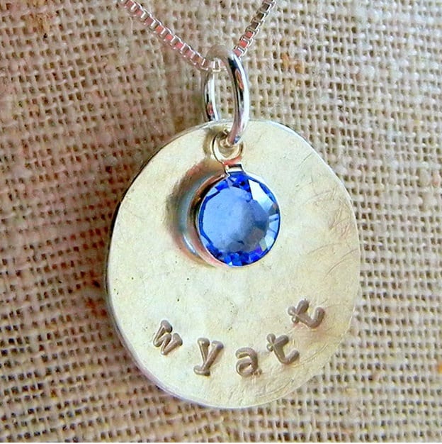 Birthstone Crystal Charm | Birth Stone Charm | Birthstone | Channel, Bezel Set Genuine Crystal - Birthstone Colors Add-On Charm As Pendant