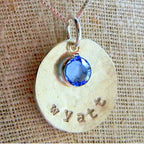 Birthstone Crystal Charm | Birth Stone Charm | Birthstone | Channel, Bezel Set Genuine Crystal - Birthstone Colors Add-On Charm As Pendant
