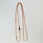Adjustable Rose Gold Cable Chain, Muli-Length, 14K Rose Gold Filled, 16"-18"-20" | 18"-20"-22" | 20"-22"-24"