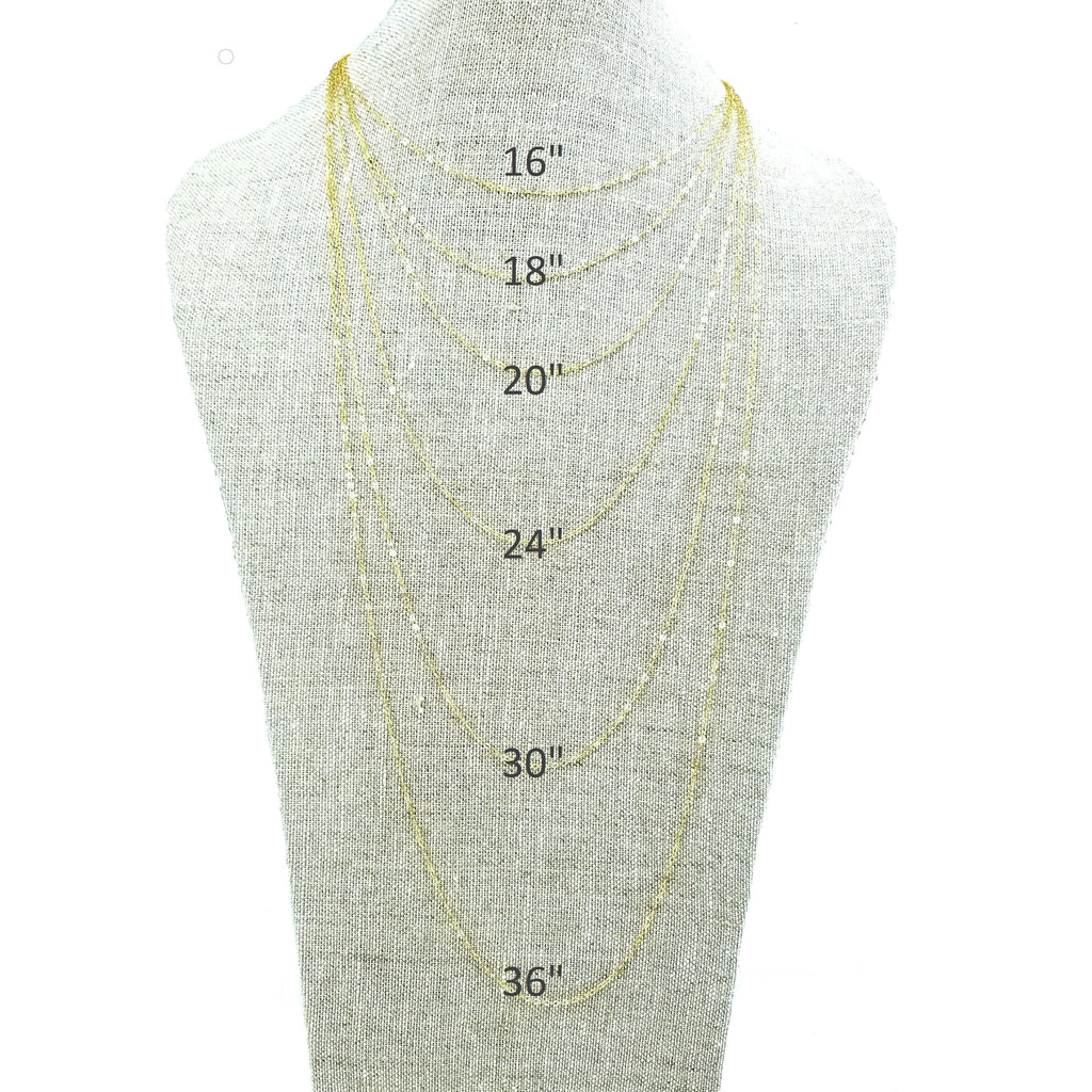 Adjustable Gold Cable Chain, Multi-Length, 14K Gold Filled 16"-18"-20" | 18"-20"-22" | 20"-22"-24" Make Your Own Length Chain E. Ria Designs