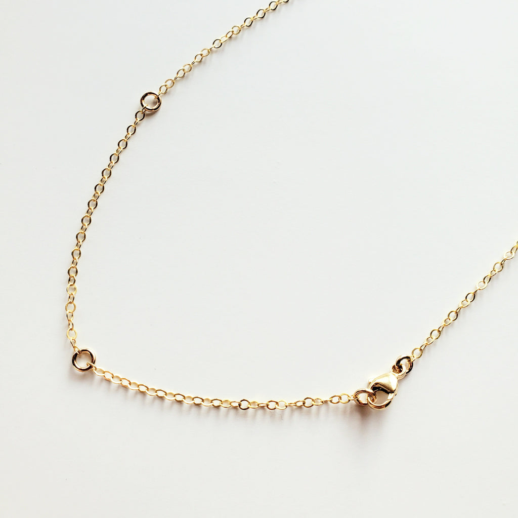 Adjustable Gold Cable Chain, Multi-Length, 14K Gold Filled 16"-18"-20" | 18"-20"-22" | 20"-22"-24" Make Your Own Length Chain E. Ria Designs