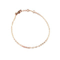 Rose Gold Charm Bracelet, 14K Rose Gold Filled Cable Chain, Lobster Clasp, 6", 6.5", 7", 7.5", Adjustable Options