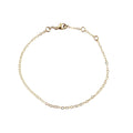 Gold Charm Bracelet, 14K Gold Filled, Yellow Gold Chain Bracelet, Lobster Clasp, 6", 6.5", 7", 7.5", Adjustable Lengths