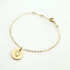 Gold Charm Bracelet, 14K Gold Filled, Yellow Gold Chain Bracelet, Lobster Clasp, 6", 6.5", 7", 7.5", Adjustable Lengths