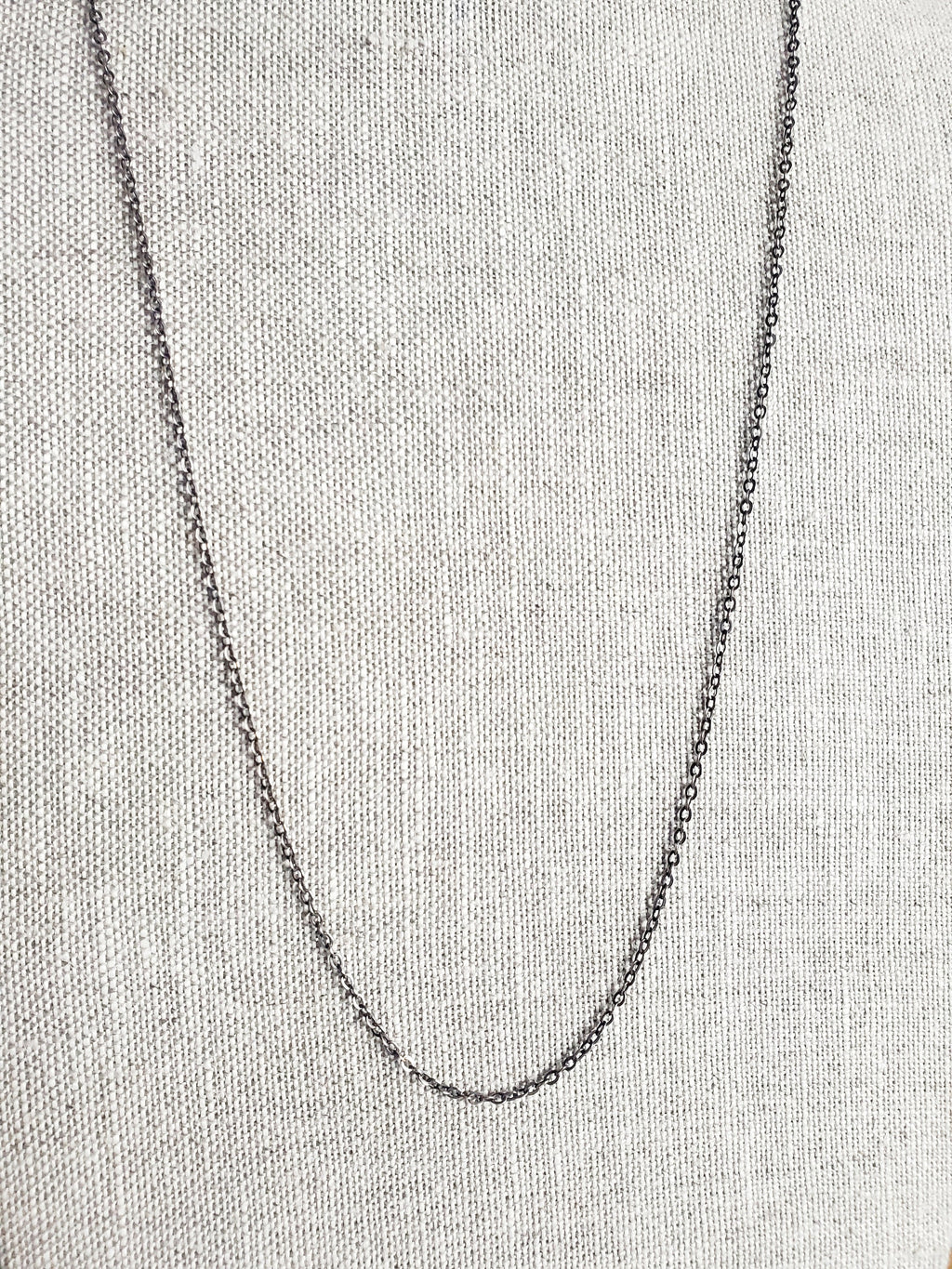 Rustic Oxidized Vintage Style Brass Cable Chain with Brass Lobster Clasp Made in USA by E. Ria Designs