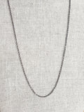 Rustic Oxidized Vintage Style Brass Cable Chain with Brass Lobster Clasp Made in USA by E. Ria Designs