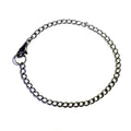 Stainless Steel Charm Bracelet, Curb Chain, Lobster Clasp, Men's Jewelry, E. Ria Designs