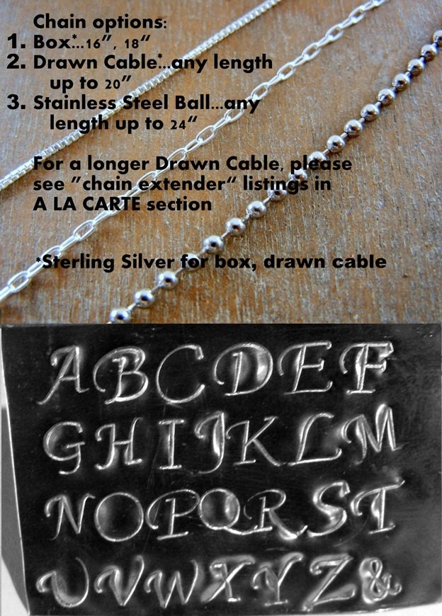 Cursive Letter Charm Necklace, .925 Sterling Silver, 5/8 Inch Pendant, Handcrafted in USA by E. Ria Designs, Gift Box Jewelry
