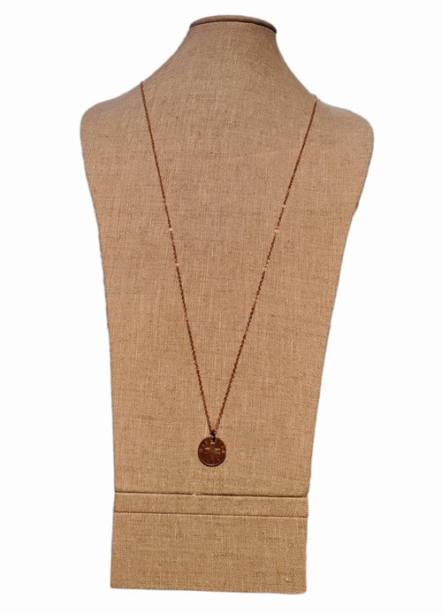1969 Swiss Cross Coin Necklace, Switzerland (Helvetia) Vintage Coin Jewelry, Handmade by E. Ria Designs in USA, Number 2, Wheat Motif