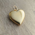 Brass Heart Charm Locket, Sweetheart Pendant, Add to Necklace or Bracelet, Vintage Stock Photo Pendant, Valentine's Gift, E. Ria Designs,