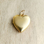 Brass Heart Charm Locket, Sweetheart Pendant, Add to Necklace or Bracelet, Vintage Stock Photo Pendant, Valentine's Gift, E. Ria Designs,