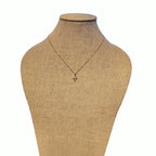 Simple Gold Cross Necklace, 14K Gold Filled Christian Cross Charm Pendant on 14K Gold Filled Cable Chain, Handcrafted in USA, E. Ria Designs