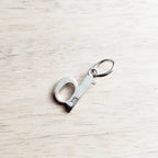 Letter D Lowercase Cutout Sterling Silver Charm, Add to Necklace or Bracelet, Serif Font Initial Charm, E. Ria Designs