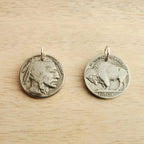Vintage U.S. Buffalo Nickel Charm for Necklace or Bracelet, Indian (Native American) Head, Antique United States Coin, E. Ria Designs