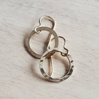 Hammered Gold Hoop Earrings, 14K Gold Filled Washer French Ear Wire, Handcrafted by E. Ria Designs, Gift Boxed, 5/8" (16 mm), Made in USA