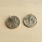 Vintage U.S. Buffalo Nickel Charm for Necklace or Bracelet, Indian (Native American) Head, Antique United States Coin, E. Ria Designs