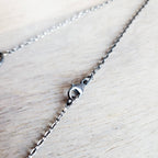 Rutilated Quartz Pendant Oxidized Antiqued Sterling Silver Necklace, 925 Made in USA, Handcrafted Artisan Necklace, Gift Box, E. Ria Designs
