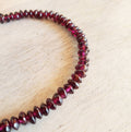Genuine Garnet Bracelet, 925 Sterling Silver Clasp, January Birthstone Birthday Gift, Gift Boxed, Made in USA, Saucer Beads