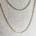 Solid RED Brass Cable Chain, Lobster Claw Clasp, Made in USA, Lengths: 16, 17, 18, 19, 20, 21, 22, 23, 24, 25, 26, 27, 28, 30, 32, 36 Inch