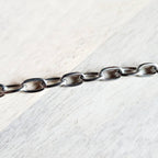 Silver Stainless Steel Drawn Cable Chain Charm Bracelet, Made in USA, Lobster Claw Clasp, Gift Boxed, E. Ria Designs