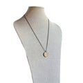 1981 Belgique (Belgium) 20F Coin Necklace, Spray Branch Leaves, Brass Ball Chain, Birthday Gift Boxed, Made in USA by E. Ria Designs