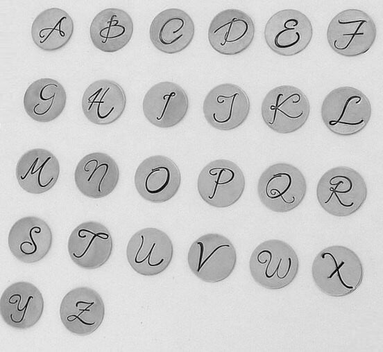 Silver Initial Necklace, Sterling Silver (.925) Letter Jewelry, Script, Uppercase, by E. Ria Designs