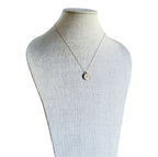 1983 Cyprus Coin Necklace, Stylized Bird, Leaf, 18 Inch 12K Gold Filled Chain, Made in USA by E. Ria Designs, Gift Boxed