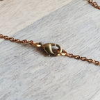 Old Vintage French 20 Centimes Coin Necklace, Brass Cable Chain, Birthday Gift Boxed, Marianne Profile, Handcrafted in USA by E. Ria Designs