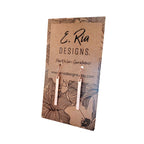 Hammered Rose Gold Filled Skinny Vertical Bar Earrings, French Ear Wires, 14K GF, Gift Boxed, Minimalist Design, E. Ria Designs, Made in USA
