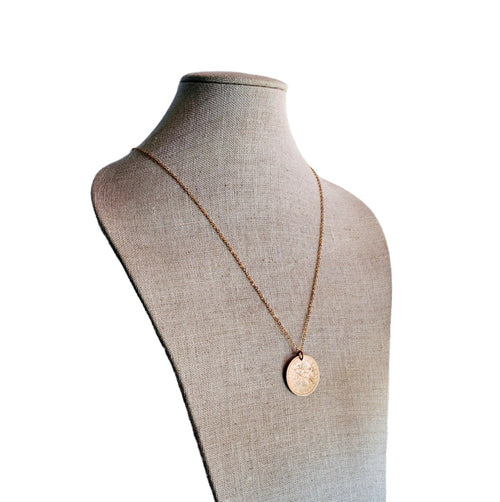 1964 New Zealand One Penny Bird Coin Necklace, One Penny, Large Old Coin, Birthday or Anniversary Gift, Made in USA, Eriadesigns, Gift Boxed