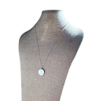 Vintage Italy Coin Necklace, Italia 50 Centesimi, Sterling Silver Cable Chain, 1940 or 1942, Gift Boxed, Handmade in USA, E. Ria Designs