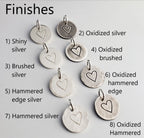 CUSTOM LISTING for Ami - Silver Bar Charm | Personalized Long 1.5" (38 mm) Pendant | Custom Hand Stamped Name, Family, Word Charm