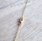 French Coin & Aquamarine Necklace, 14K Gold Filled Cable Chain, Marianne, March Birthstone, Gift Boxed, Handmade in USA Eriadesigns