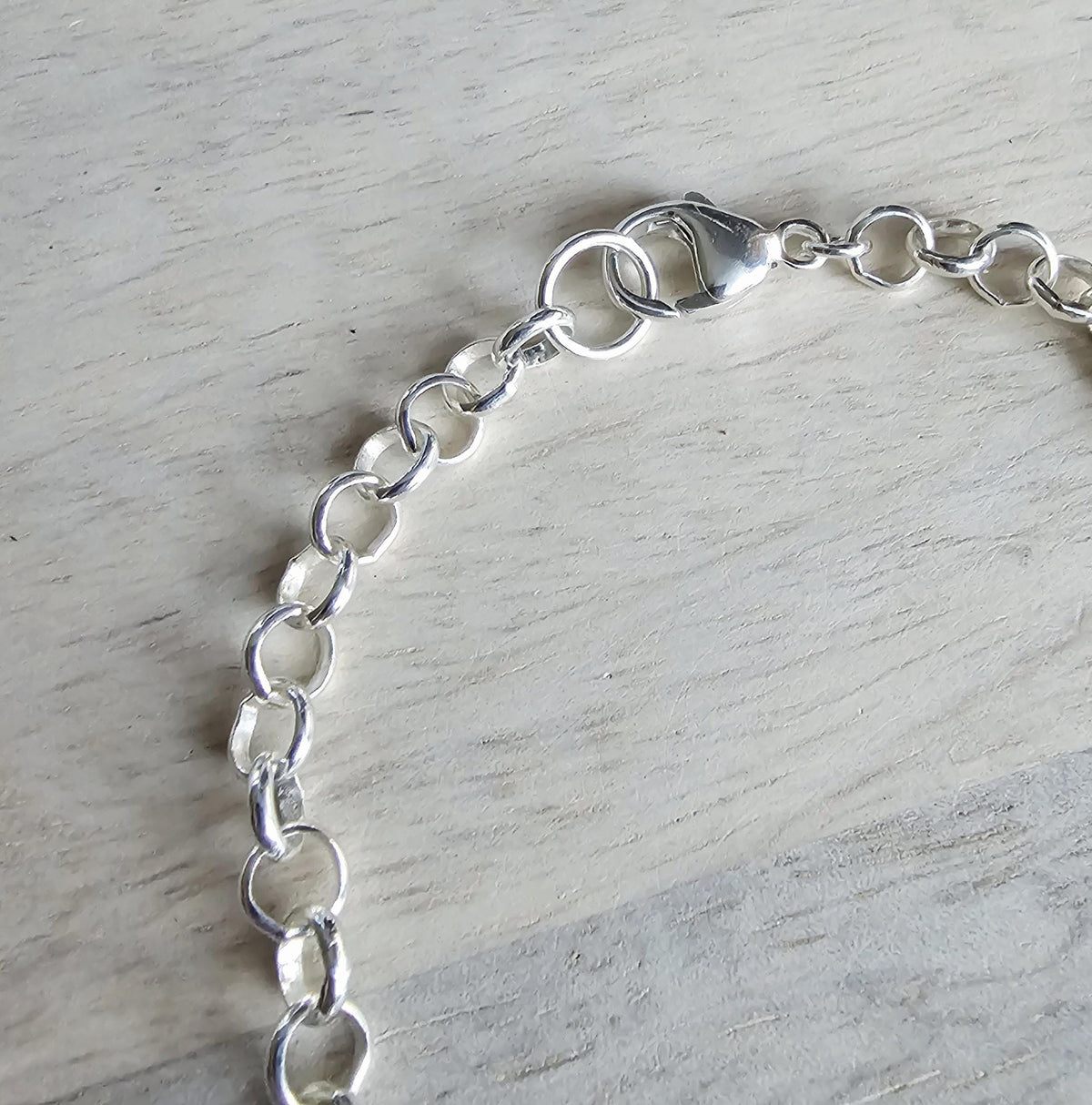 1968 Half Franc Swiss Coin Bracelet, Sterling Silver Rolo Chain, Lobster Claw Clasp, Gift Box, Switzerland Gift, Made in USA E. Ria Designs