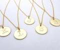 Gold Letter Necklace | Gold Initial Necklace | Letter Charm Necklace | Initial Charm Necklace | Typewriter Letter | AMELIA | E. Ria Designs
