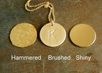 Gold Letter Necklace | Gold Initial Necklace | Letter Charm Necklace | Initial Charm Necklace | Typewriter Letter | AMELIA | E. Ria Designs