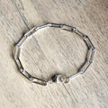 Sterling Silver Paperclip Chunky Bracelet, Lobster Claw Clasp, Charm Bracelet, .925 Gift Boxed, 13 x 5 mm Links, E. Ria Designs, Made in USA
